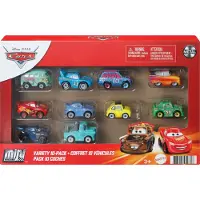 Mattel Disney Pixar Cars Disney und Pixar Cars Mini-Rennautos10er-Pack Sammelfahrzeuge, Fahrzeug, 3 Jahr(e), Kunststoff, Metall, Mehrfarbig