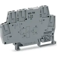 Wago 859-758 Optokopplermodul,Eingangsnennspannung DC 24 V,Ausgangsspannungsbereich DC 6 ... 30 V,grau 859758 - 10 Stück