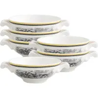 Villeroy & Boch Tasse "Suppentassen Audun Ferme 400 ml 6er Set bunt", bunt, Porzellan, Trinkgefäße, Tasse