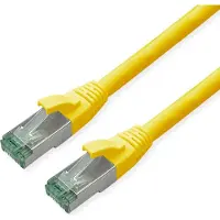 Roline RM Patchkabel Cat.6A S/FTP (PiMF), gelb, 0,3 m