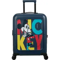 American Tourister Dashpop Disney, Karre, Harte Schale, Blau, Mickey Pop Letters, Kabine, 4 Rad/Räder