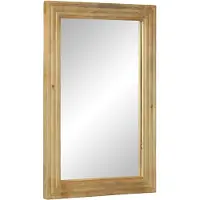 vidaXL Badspiegel Braun 50x70x2,5 cm Massivholz Mango