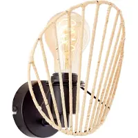 TRIO Messingfarbene LED-Tischleuchte Curtis