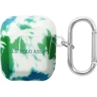 U.s. polo assn. , Schutzhülle für Airpods 1 und 2 Palm Stoßfestes Silikon, Grün