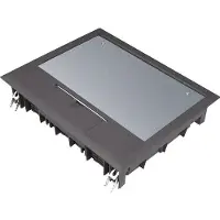 Hager VE09059005 Versorgungseinheit E09 200x253mm für 5mm Bodenbelag aus Polyamid tiefschwarz