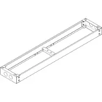 ABN UF509 Standsockel RAL7022 B/H/T 1340/90/280mm