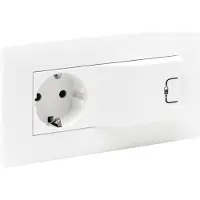 Legrand 864123 Niloe Step Schutzkontakt Steckdose + USB 1000mA Komplett Farbe: Ultraweiß