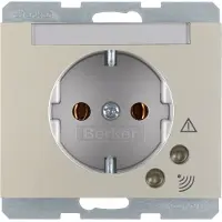 Hager Berker 41527104 Steckdose SCHUKO Üspgsch. K.5 edelstahl