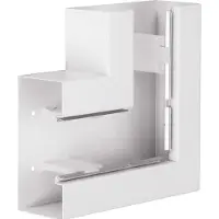 Hager BRS8517059016 Flachwinkel aus Grundprofil BRS 83x170mm Oberteil 80mm Stahlblech verkehrsweiß