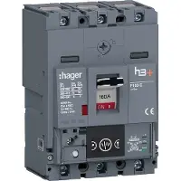 Hager HES160NC Leistungsschalter h3+ P160 Energy 3P3D 160A 70kA CTC