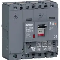 Hager Leistungsschalter h3+P160 LSI 4x40A 50kA HMS041JC