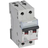 Legrand 404118 TX3 Leitungsschutzschalter B-Charakteristik, 63A, 2-polig, 10kA, 400VAC, 2TE
