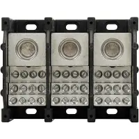 Eaton 16376-3 Klemmenblock, Niederspannung, 420 A, AC 600 V, DC 600 V, 10 kA, 3P, UL, Verteilertyp, 9-Wege pro Pol TERMINAL BLOCK 16376-3 163763 - 14 Stück