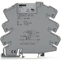 Wago 857-303 Relaismodul,Eingangsnennspannung DC 12 V,1 Wechsler,grau 857303