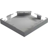 Hager DABA5008059006 Flachwinkel schnittkaschierend aus Stahlblech zu DABA 50x80mm weißaluminium