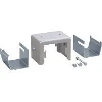 Hager DABA50080109006 Halter Set aus Stahlblech für Deckenanschlussbahn DABA 50x80mm weißaluminium