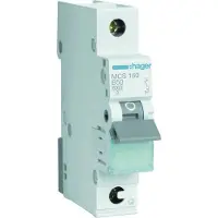 Hager MCS150 Leitungsschutzschalter 1 polig 6kA C-Charakteristik 50A QuickConnect 1 Modul