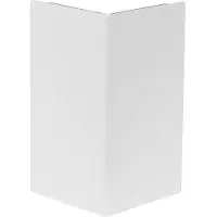 Hager TEH BRS1202A9016 AuÃeneck-Abdeckung zu Brüstungskanal BRS Oberteil 120mm Stahlbl