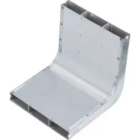 Hager UKK190283 Vertikalkrümmer 3-zügig aus Stahlblech zu UK 190x28mm