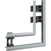 Hager BKIS251305EVERZ Flachwinkel aus Stahlblech zu BKIS 25x130mm Oberteil 80mm verzinkt