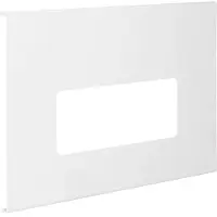 Hager L92339016 Blende 3-fach R7 für UP-Einsatz mit Rahmen PVC zu FB Oberteil 230mm verkehrsweiß