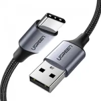 UGREEN Starkes geflochtenes Kabel USB - USB-C QC 3.0 3A 2m grau