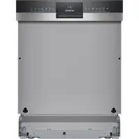 Siemens iQ300 SN53ES02CE, Halb integriert, Standardgröße (60 cm), Schwarz, Edelstahl, Schwarz, Edelstahl, Tasten, TFT
