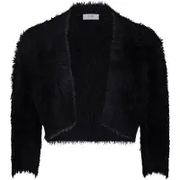 Vera Mont Bolero "Strickbolero mit Struktur", Damen, Gr. M, schwarz, Obermaterial: 70% Polyamid PA. 19% Viskose CV. 11% Polyester PES., Strickjacken Bolero