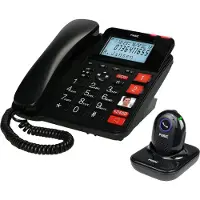 Fysic FX3960 Seniorentelefon schnurgebunden Anrufbeantworter SOS-Funknotrufknopf