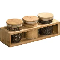 Kesper Aufbewahrungsgläser mit Holzgestell