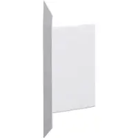 Hager BKIS121306E9016 Endstück aus Stahlblech zu BKIS 12,5x130mm Oberteil 80mm vweiß