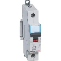 Legrand 404176 TX3 Leitungsschutzschalter C-Charakteristik, 50A, 1-polig, 10kA,230/400VAC, 1TE