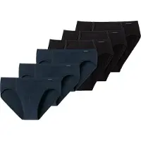 Schiesser Herren Slip 6er Pack - Supermini, Rio-Slip, Essentials, Cotton Stretch
