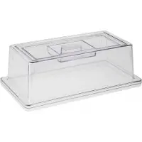 Aps GN Abdeckhaube, Aus Polycarbonat, passend für GN Tabletts, Maße (B x L x H): 32,5 x 17,6 x 10,5 cm, GN 1/3