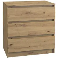 Top E Shop Topeshop M3 ARTISAN, Eiche, 3 Schublade(n), Partikelbord, Einfarbig, Modern, Partikelbord