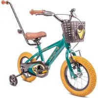 Sun baby Verdant Rowan Kinderfahrrad Jungen Fahrrad Stützräder 12 14 16 Zoll ab 2-4 Jahre BMX Kinder Fahhrad (12 Zoll, grün)