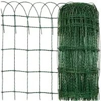 Floordirekt Gartenzaun Ziergeflecht Grün 65 x 10 m