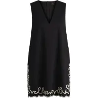 BOSS für Damen. 50540370 Dembrolai Kleid schwarz (XXL), Lässig, Baumwolle, Ärmellos / Hosenträger