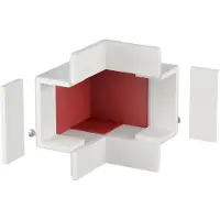 Obo Bettermann OBO 7216504 Außeneck für Wand- und Deckenmontage 40x70 Stahl lackiert reinweiß RAL 9010 BSKM-AE 0407 RW