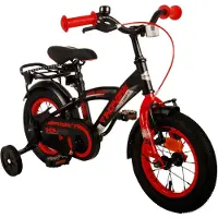Volare Thombike Kinderfahrrad - Jungen - 12 Zoll - Schwarz Rot