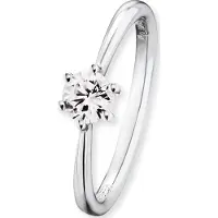 Engelsrufer Solitärring "SHINY" Gr. 56, silber (silberfarben), Fingerringe, Damen, 56, Silber 925 (Sterlingsilber), Solitärring, mit Zirkonia (synth.)