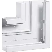 Hager BRA651705B9016 Flachwinkel aus Grundprofil zu BRA 68x170mm Oberteil 120mm aus Alu verkehrsweiß
