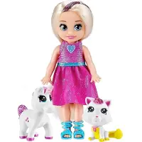 Zuru Puppe Sparkle Girlz Pets Blonde Doll / from Assort 3+ Yearbeschädigt