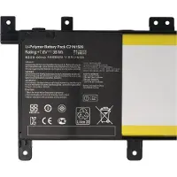 AccuCell Akku passend für ASUS X556UB, C21N1509, Li-Polymer, 7,6V, 5000mAh, 38,0Wh, built-in, ohne Werkzeug