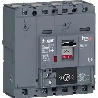 Hager HNS101NC Leistungsschalter h3+ P160 Energy 4P4D N0-50-100% 100A 40kA CTC