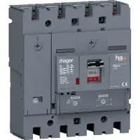 Hager HET251DR Leistungsschalter h3+ P250 TM ADJ 4P4D N0-100% 250A 70kA FTC