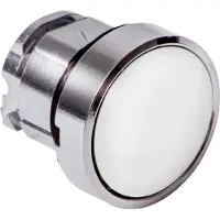 Schneider Electric Drucktaster, Frontelement, Harmony XB4, Metall, 22mm, weiß, unbeschriftet, rastend ZB4BH01