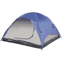 Pro-Tec Campingzelt 'Bergeijk' Kuppelzelt 213x213x130cm Blau/Beige
