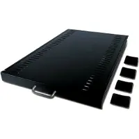 Schneider Electric Ausziehbarer Fachboden, 45,5 kg, schwarz, Regalboden, Metall, Schwarz, 13,2 kg
