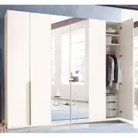 Wimex Kleiderschrank "New York", weiß, B:270cm H:236cm T:58cm, Schränke, Kleiderschrank, INKLUSIVE Schubladeneinsatz und Einlegeböden